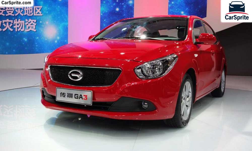 GAC GA3 2018 prices and specifications in Bahrain | Car Sprite